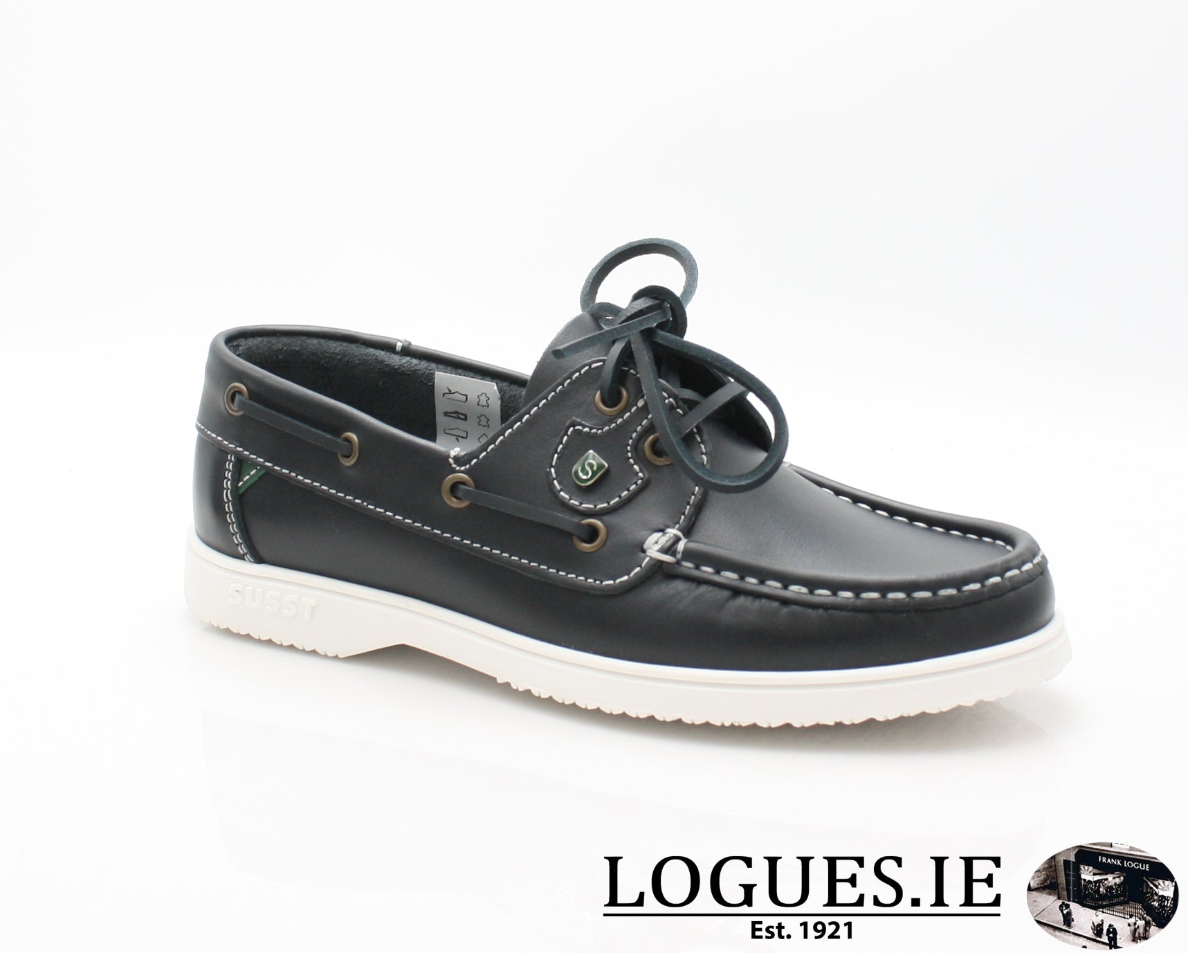 GABY-WHITE SOLE BOAT SHOE, Kids, Whelan-SUSST-WRANGLER, Logues Shoes - Logues Shoes.ie Since 1921, Galway City, Ireland.