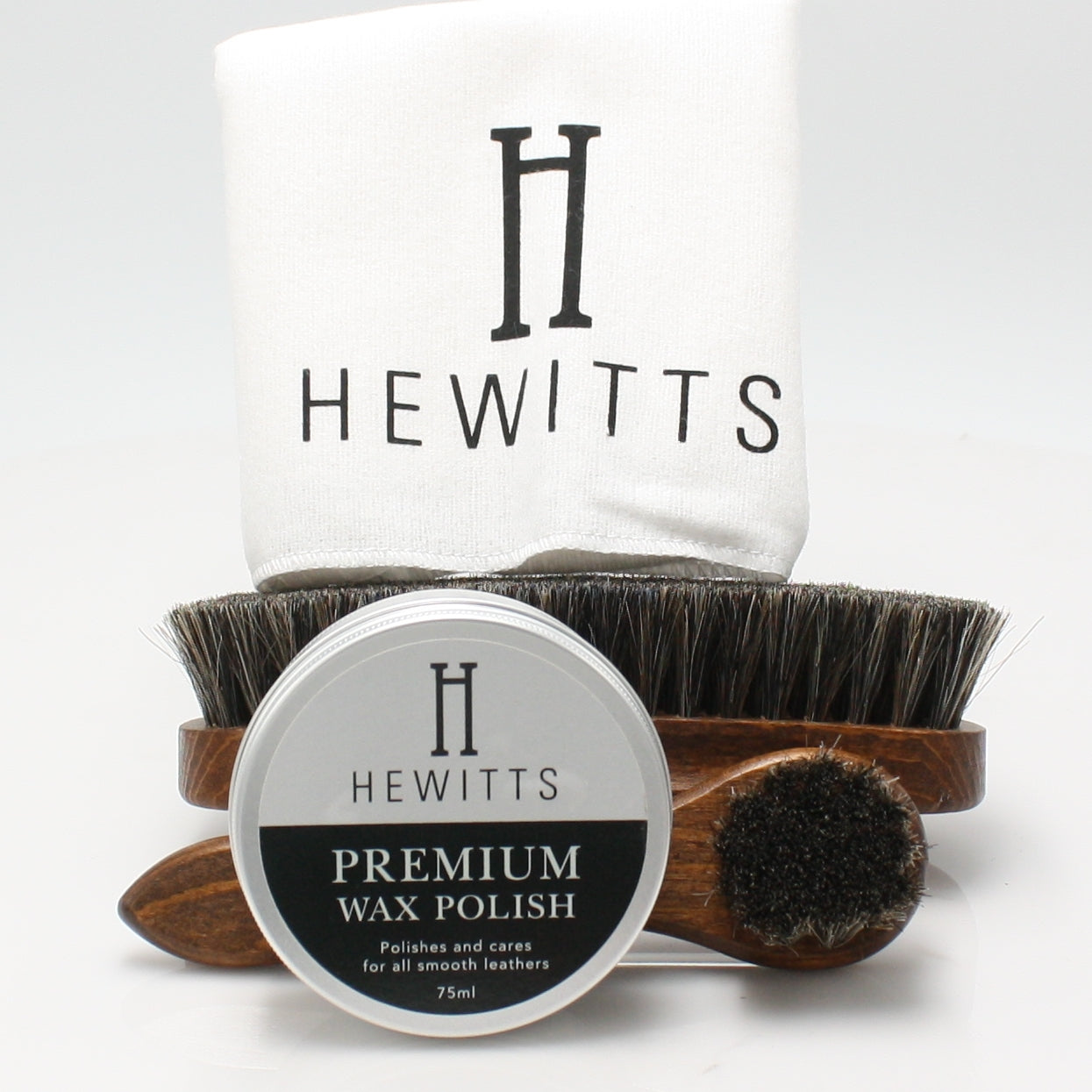 HEWITTS PREMIUM BRUSH SET, Shoe Care, EURO LEATHERS, Logues Shoes - Logues Shoes.ie Since 1921, Galway City, Ireland.